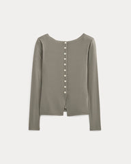 Button-Up Top in Butterluxe | Taupe