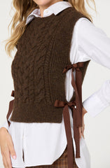 Cortney Side Tie Sweater Vest