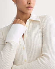 Cozy Rib Button-Up | Bone