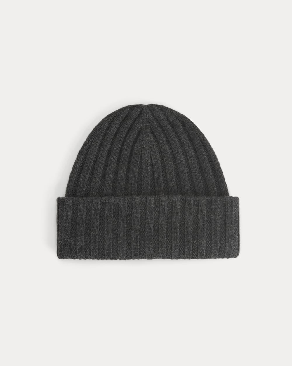 Chunky Ribbed Beanie | Heathered Soot