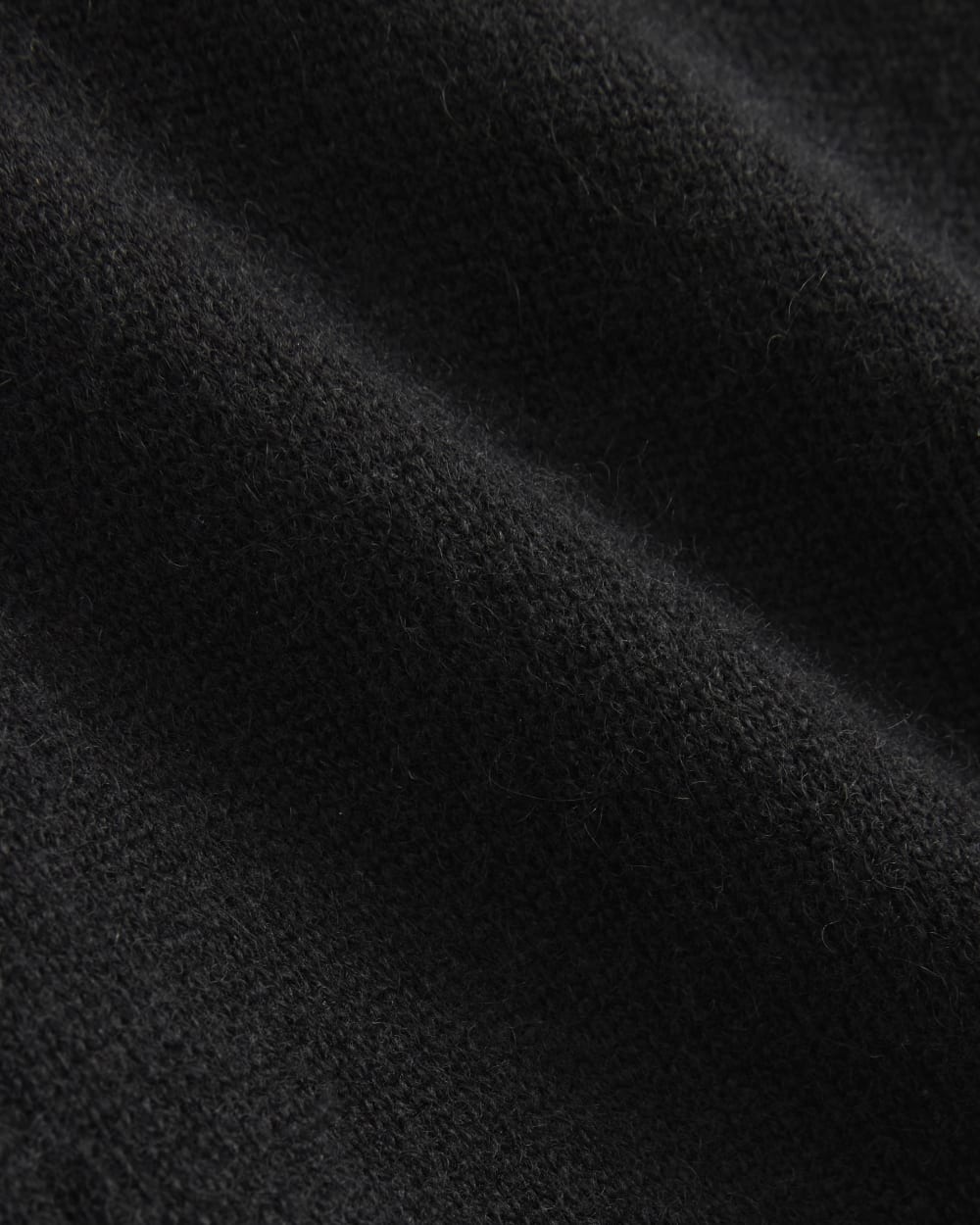 Cashmere Quarter Zip Sweater | Black
