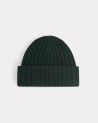 Chunky Ribbed Beanie | Heathered Dark Sea