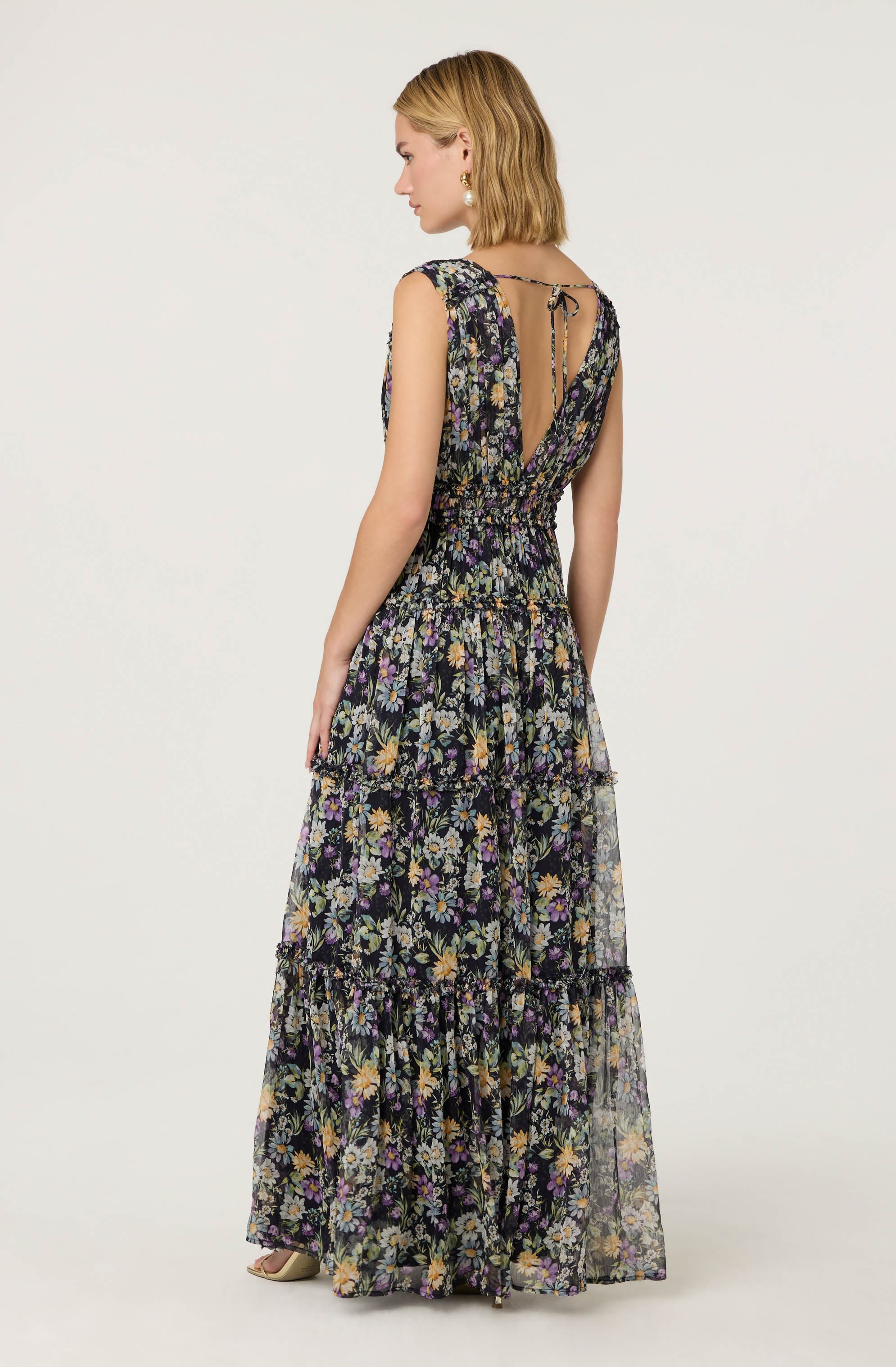 Edessa Tiered Ruffle Maxi Dress