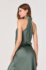 Jelyn Satin Midi Dress