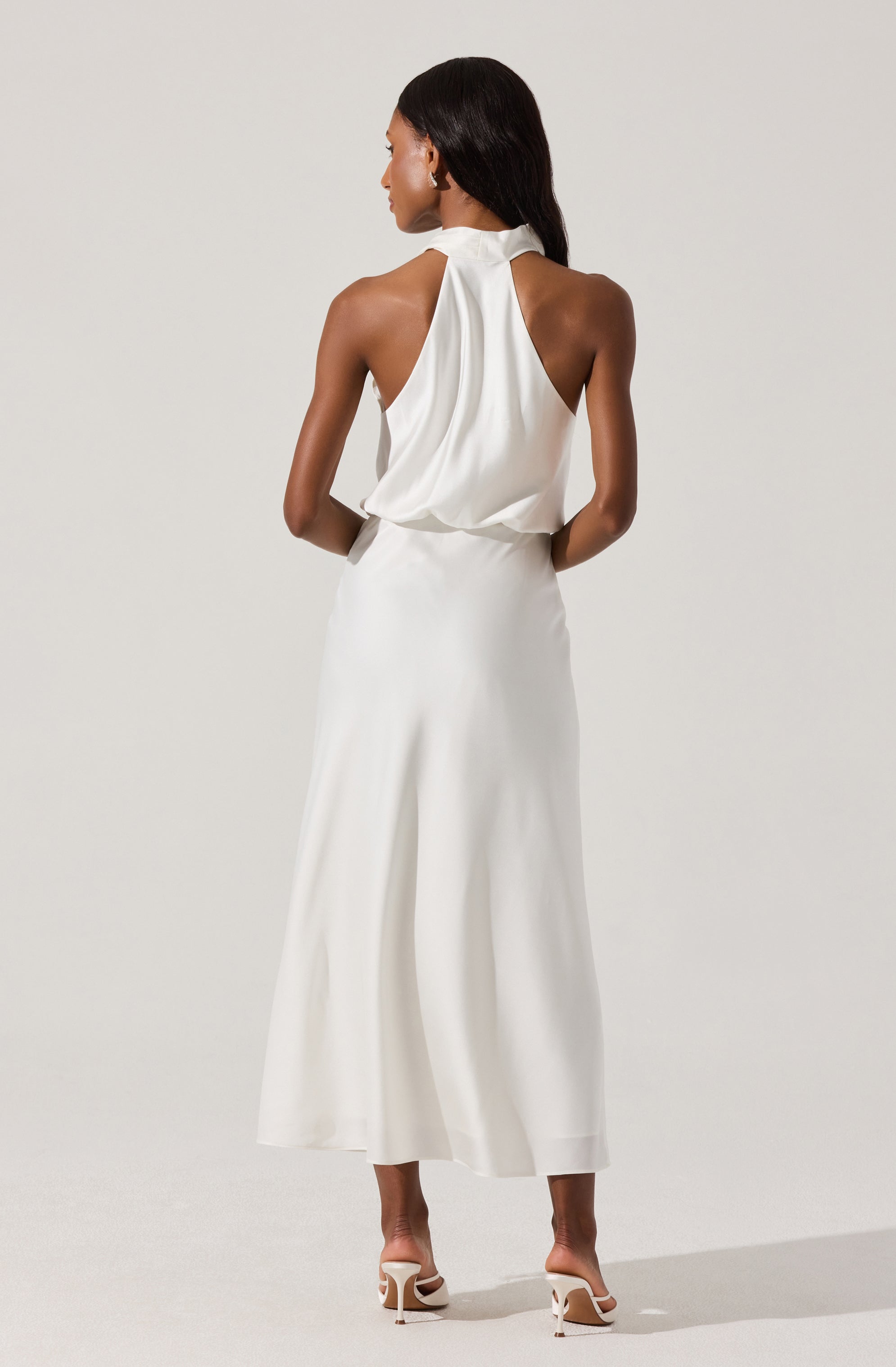 Jelyn Satin Midi Dress