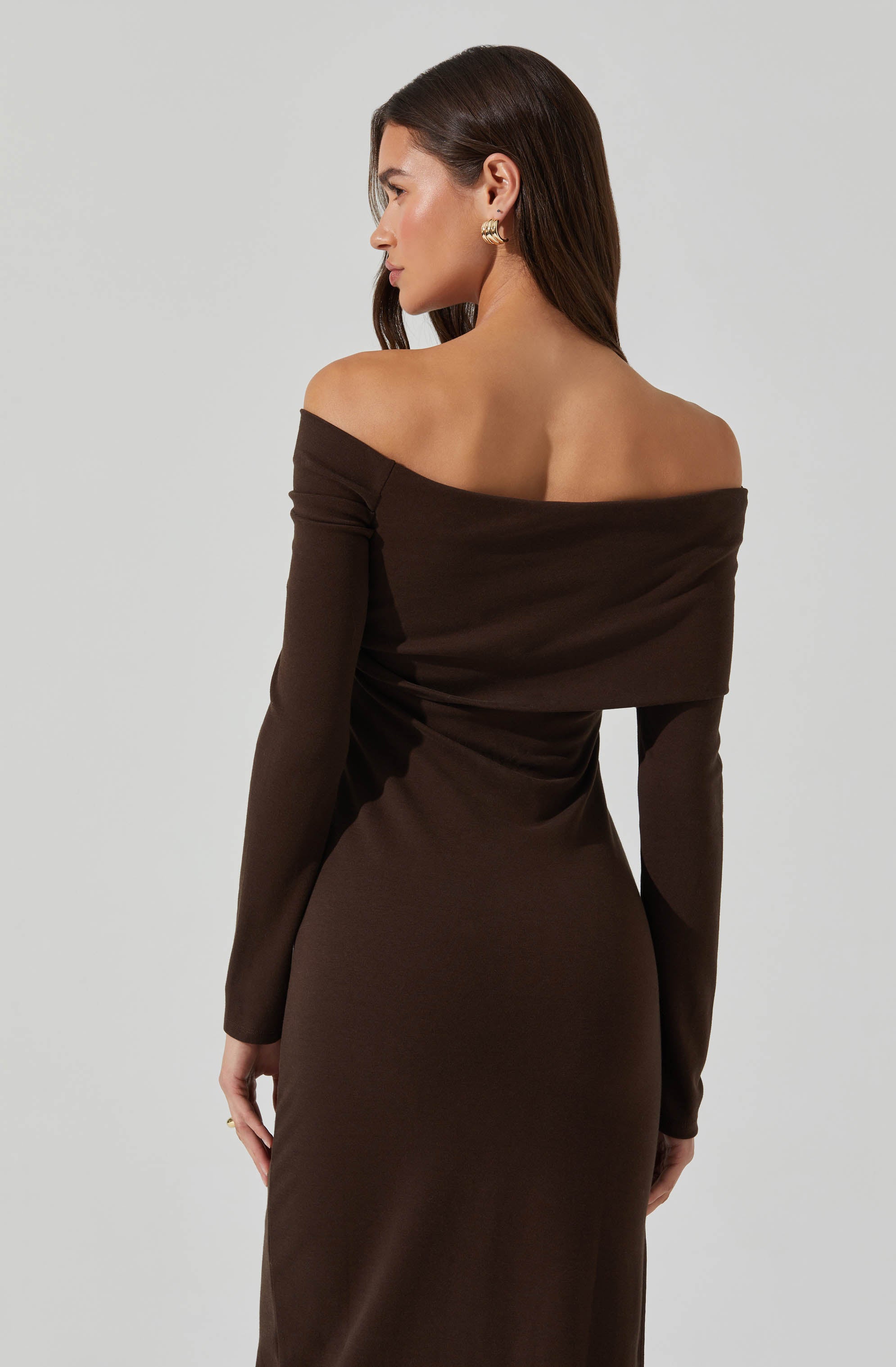 Jada Off Shoulder Midi Dress