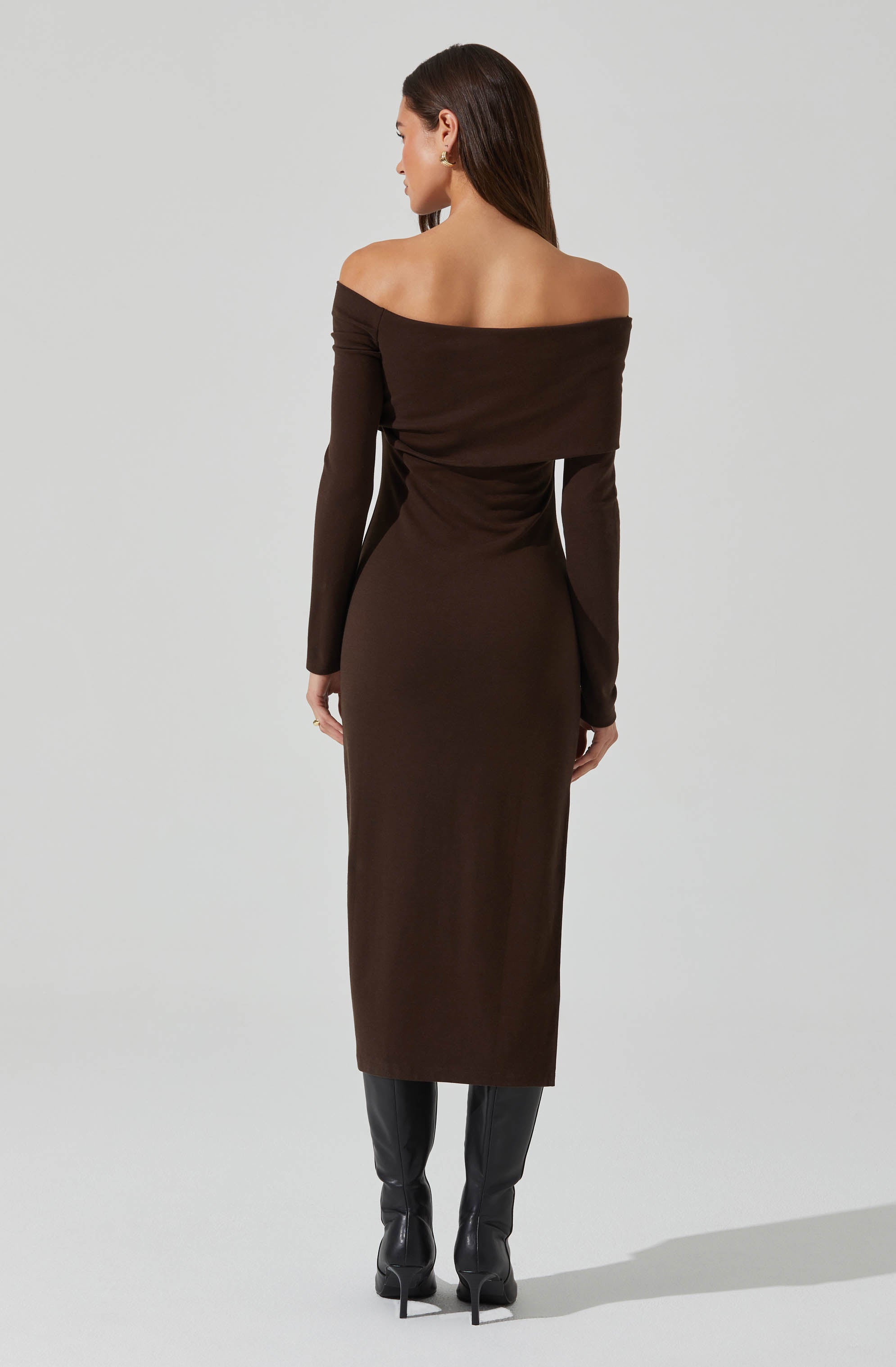 Jada Off Shoulder Midi Dress