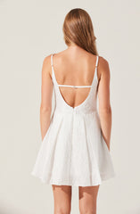 Ellie Jacquard Pleated Mini Dress