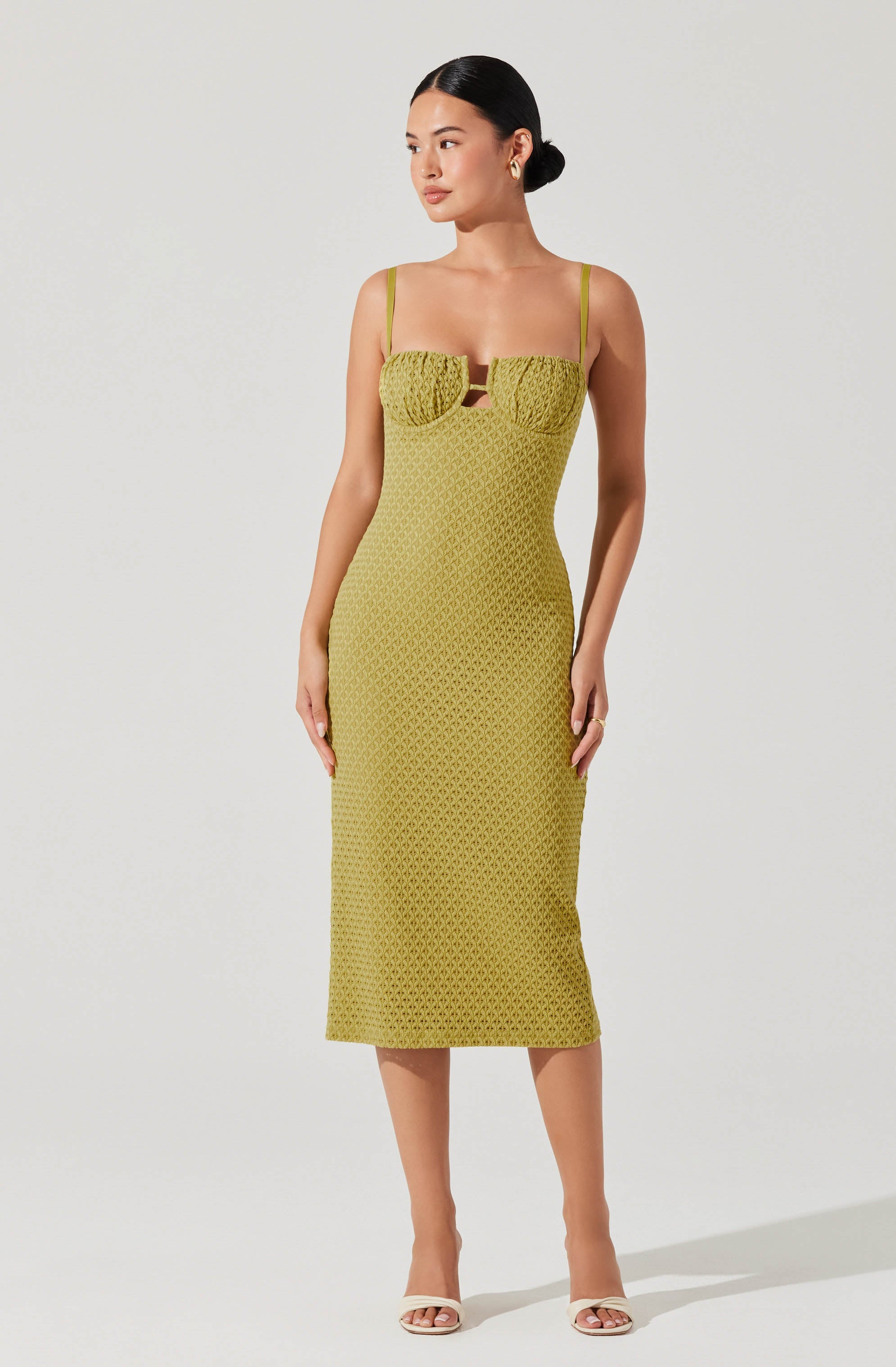 Jaida Bustier Bodycon Midi Dress