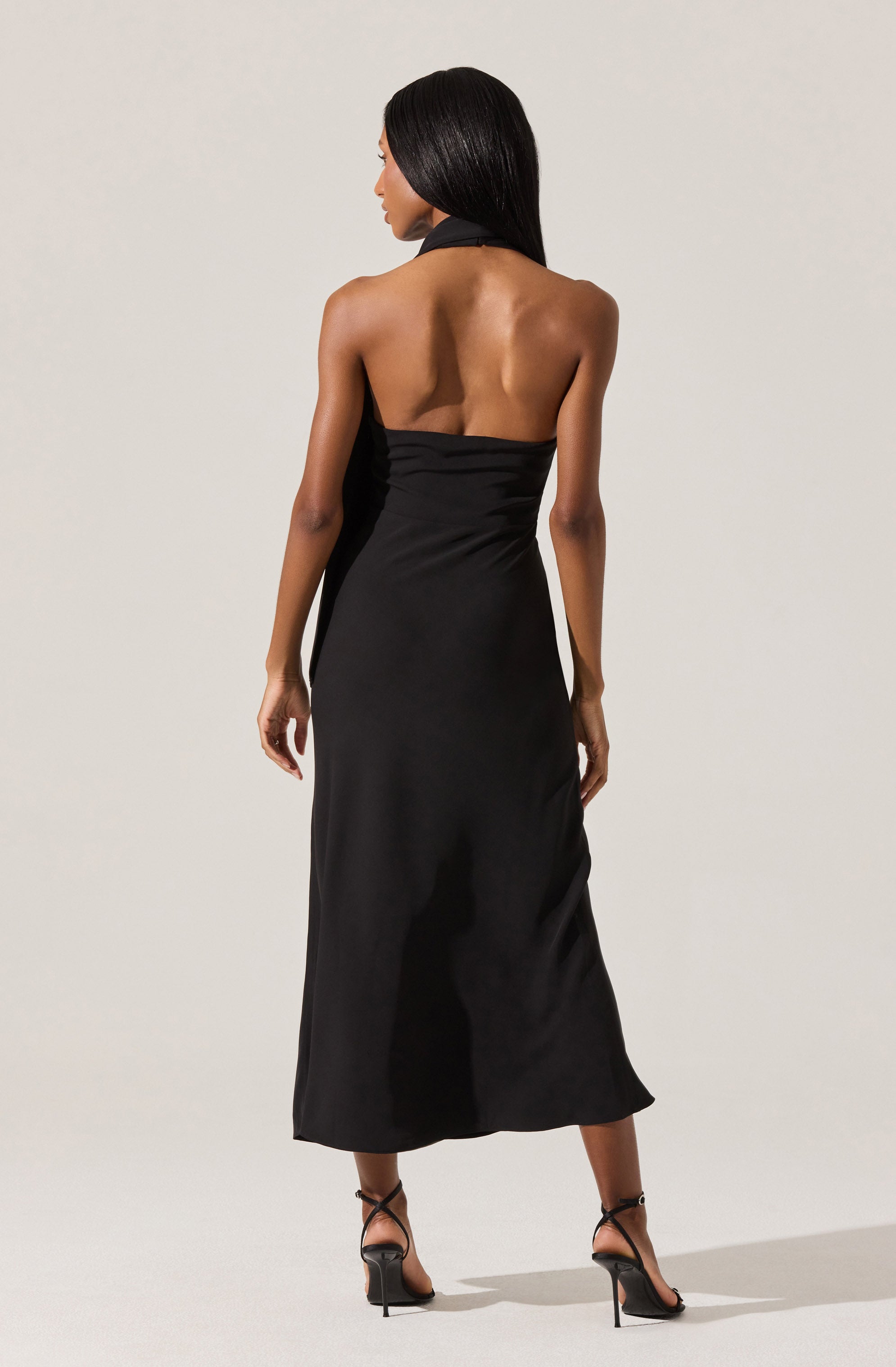 Hilaire Halter Midi Dress