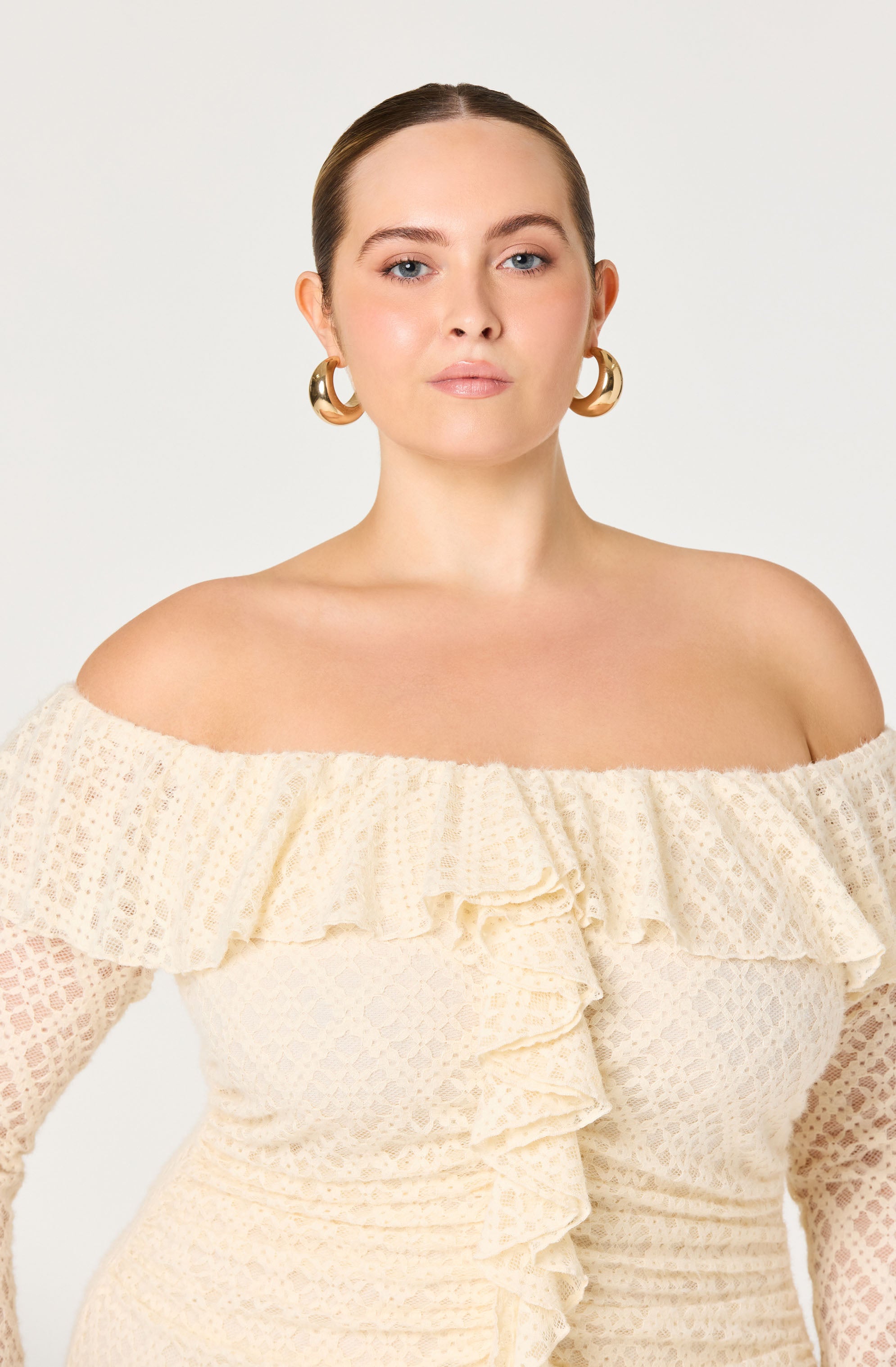 Dorian Ruffle Off Shoulder Dress