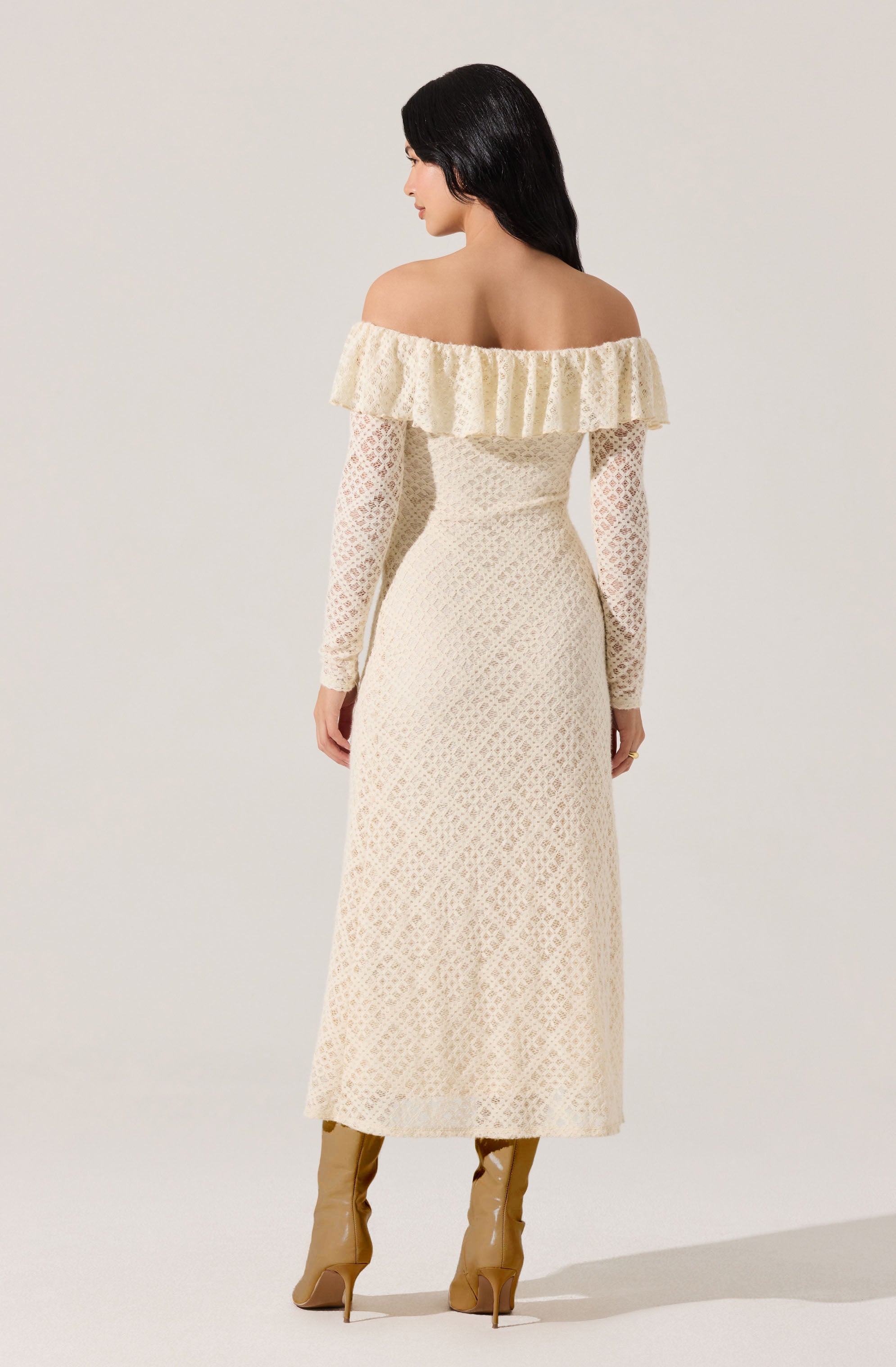 Dorian Ruffle Off Shoulder Dress