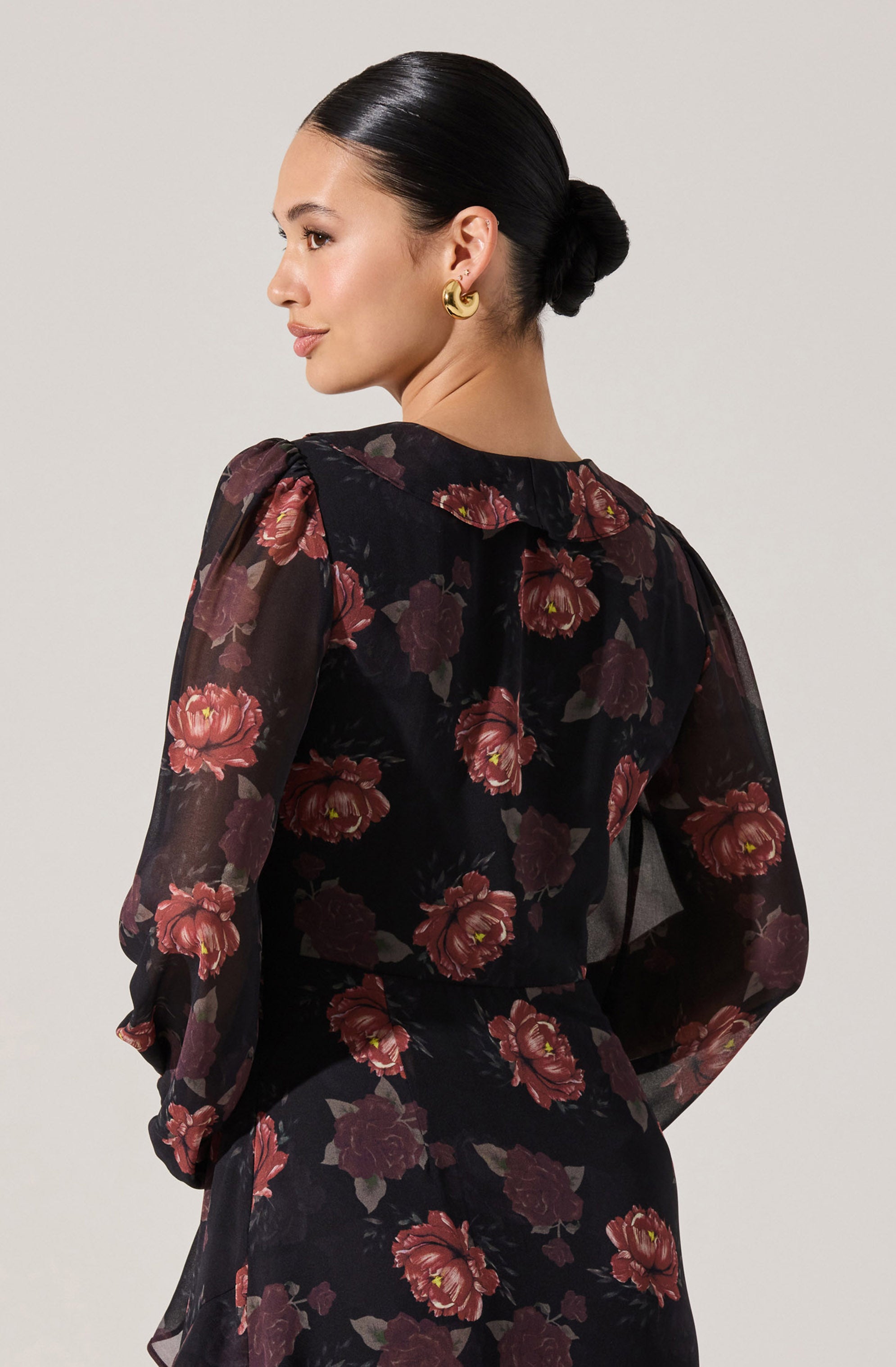 Corrina Floral Ruffle Maxi Dress