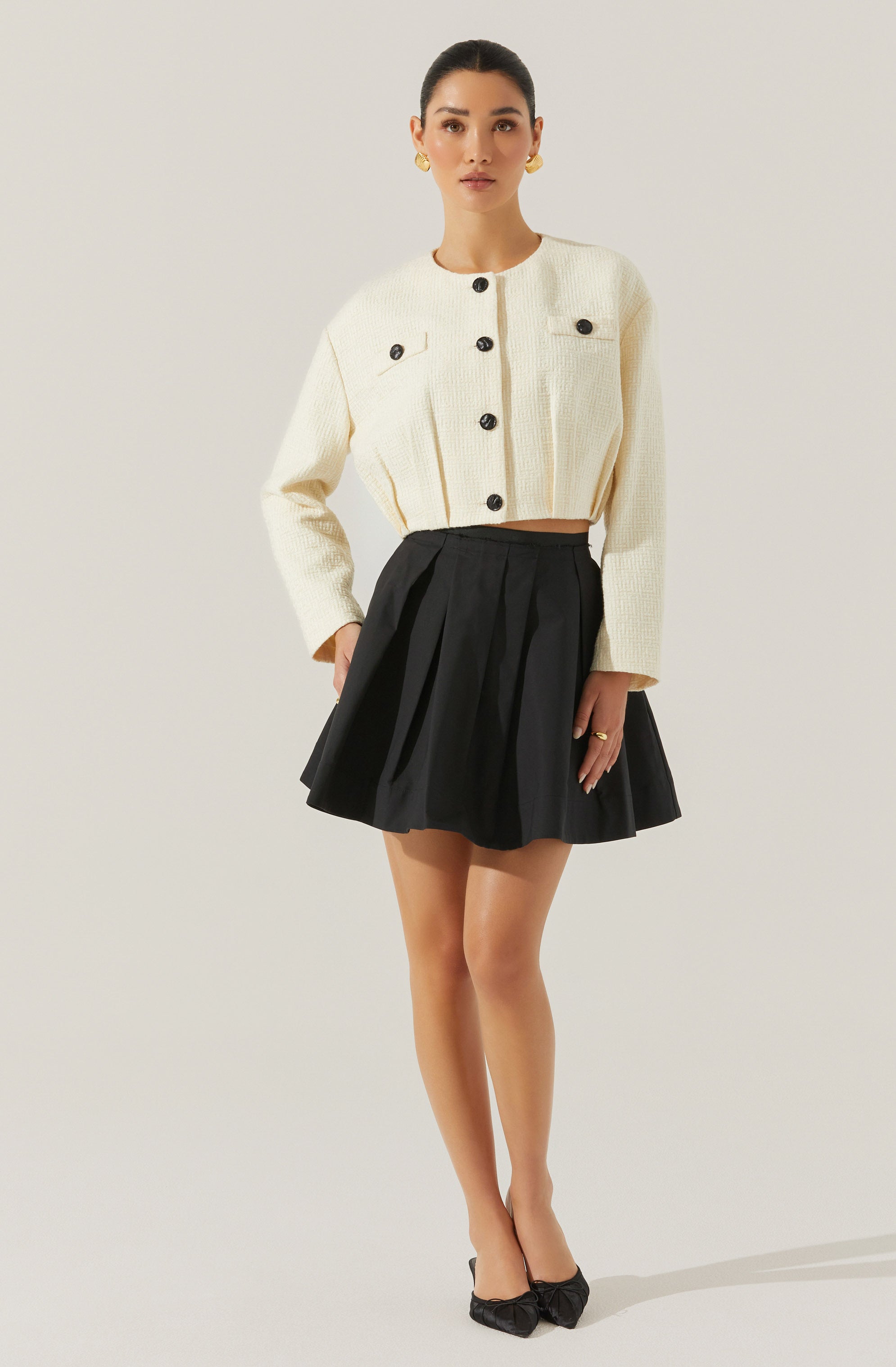 Edana Cropped Tailored Jacket