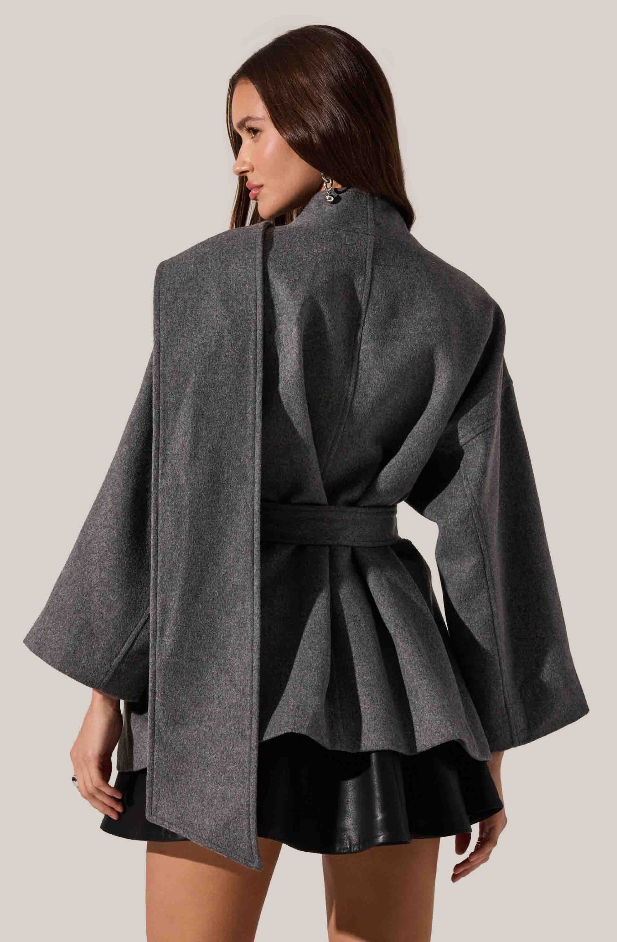 Elaxi Oversized Wrap Scarf Coat