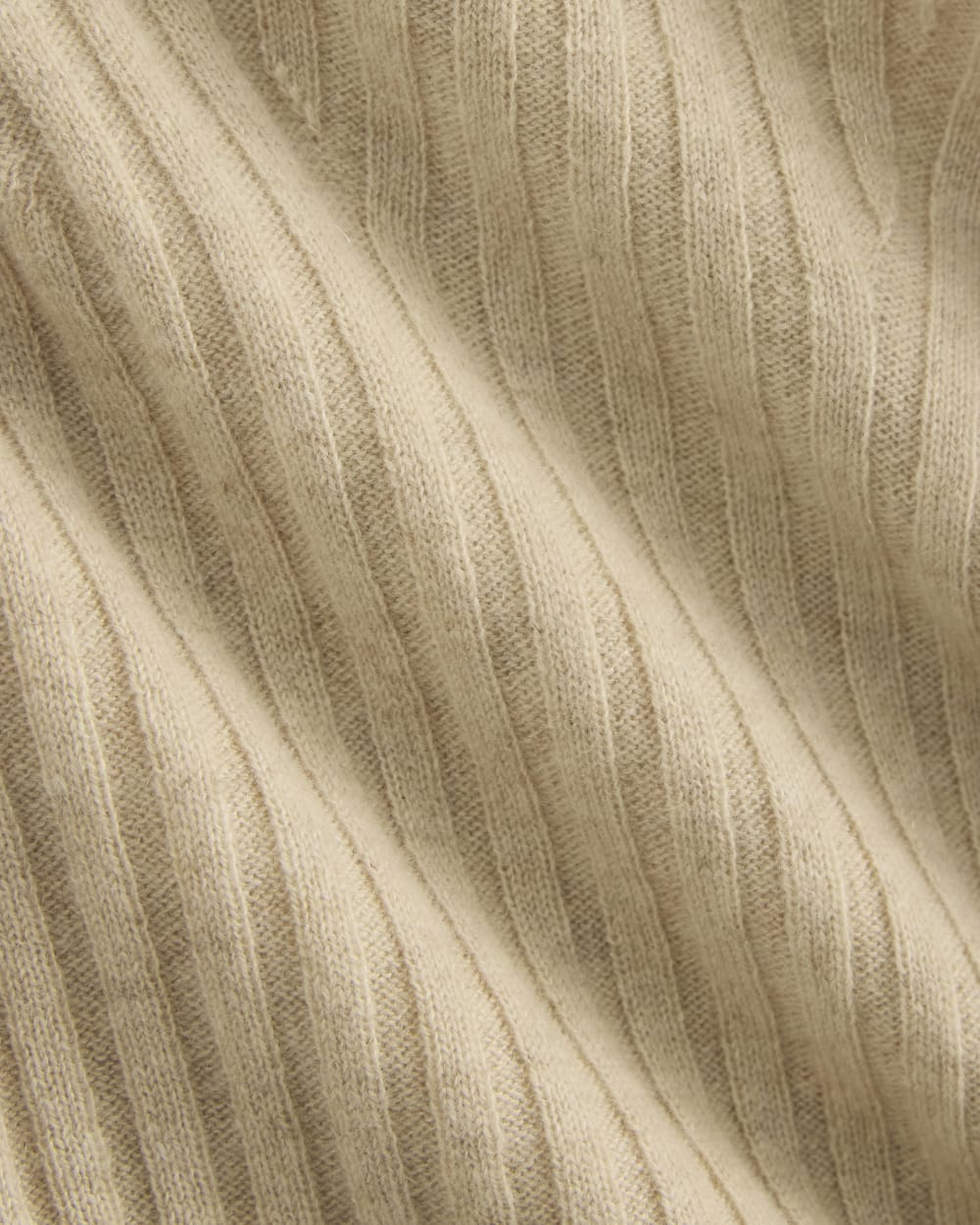 Cashmere Ribbed Boat-Neck Sweater | Heather Light Camel