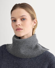 Cashmere Snood | Heather Mid Grey