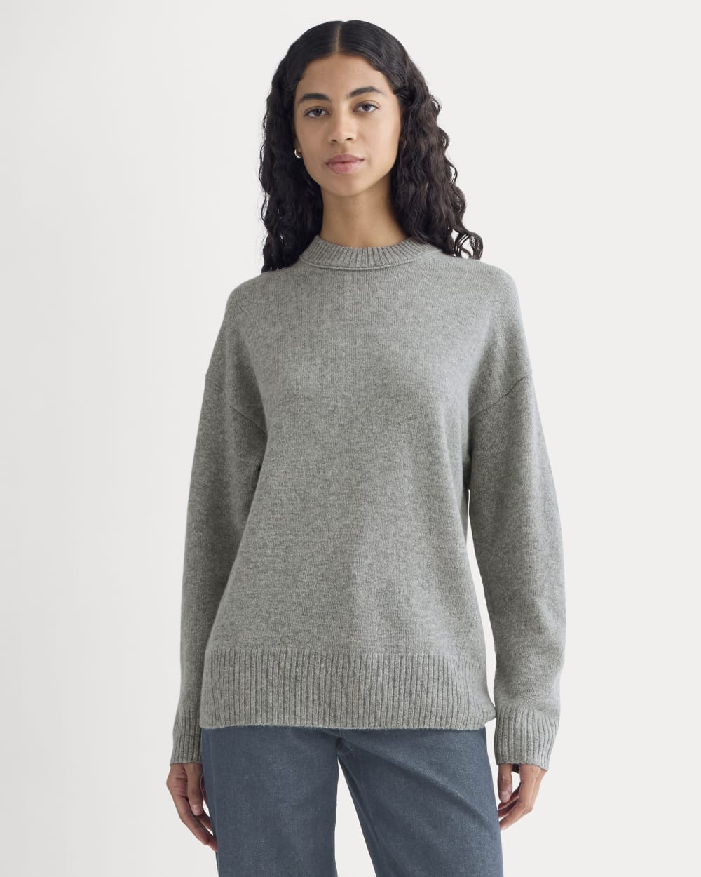 Cashmere Boyfriend Sweater | Husky Gray