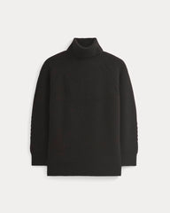 Cocoon Turtleneck in Wool Cashmere | Black